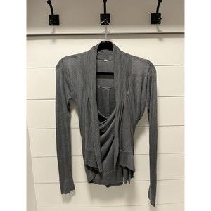 Lululemon Waterfall Convertible Cardigan Gray